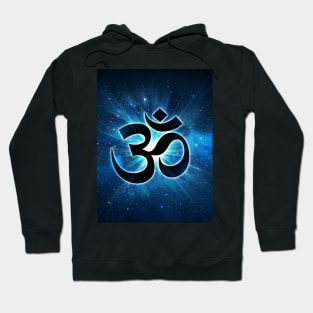 Blue om sanscrit Hoodie